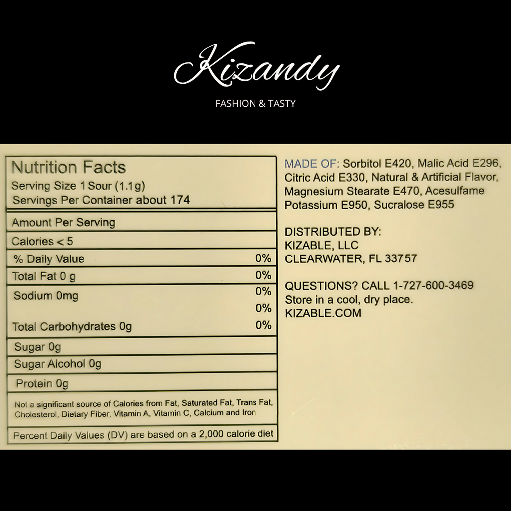 Bala KIZANDY Sour Morango. Original EUA azedinha